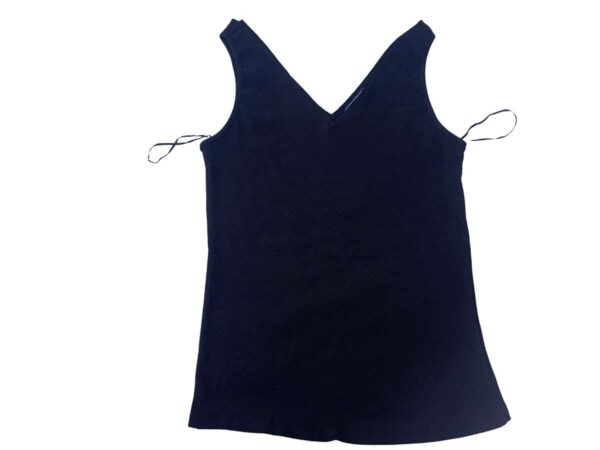 women-v-neck-top-dress-black