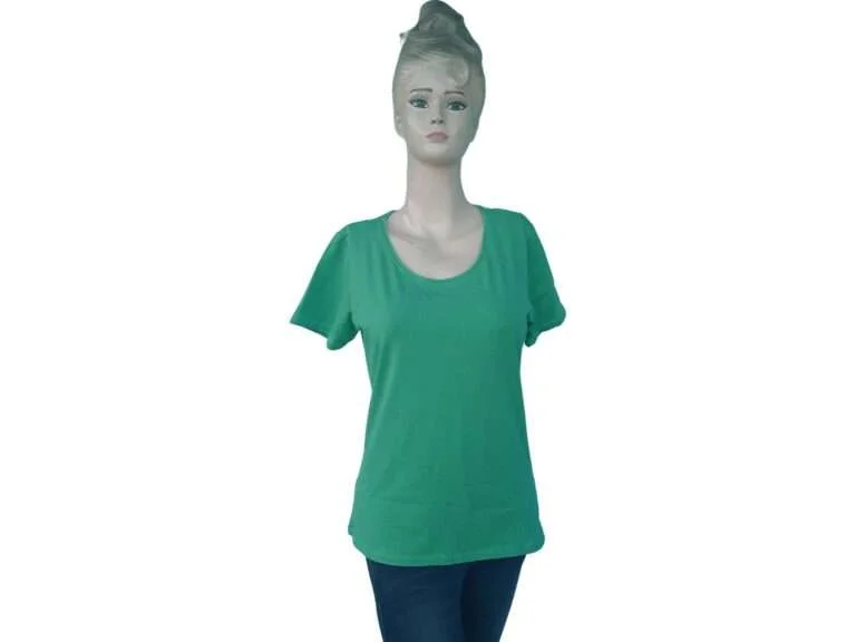 ladies-solid-green-t-shirt