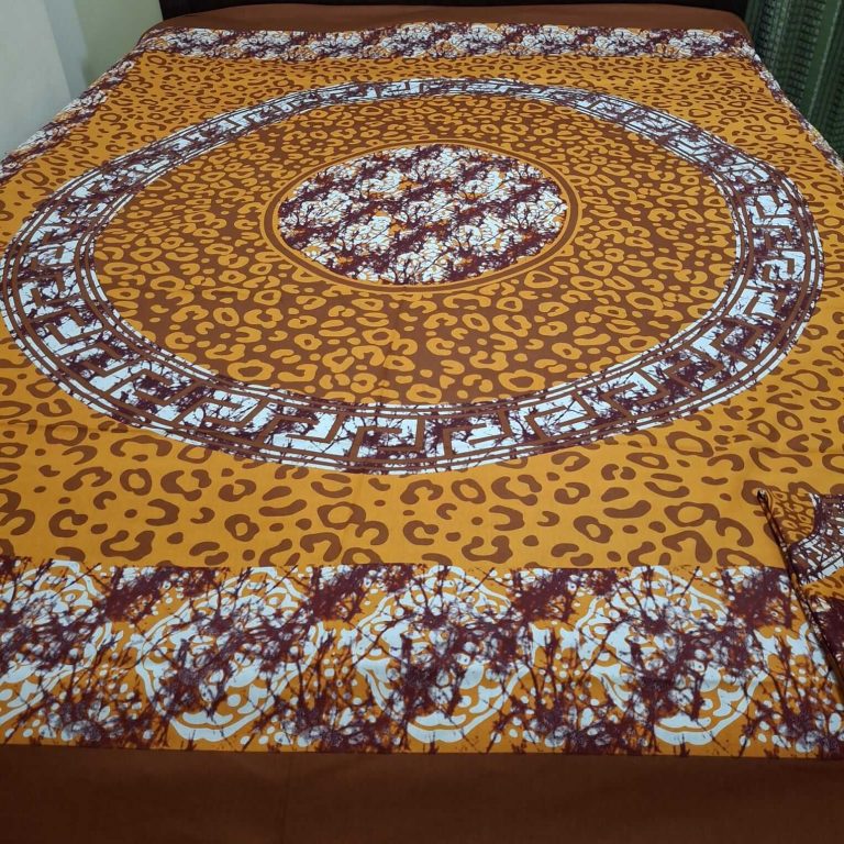 Batik-cotton-Honey-color-bedsheet
