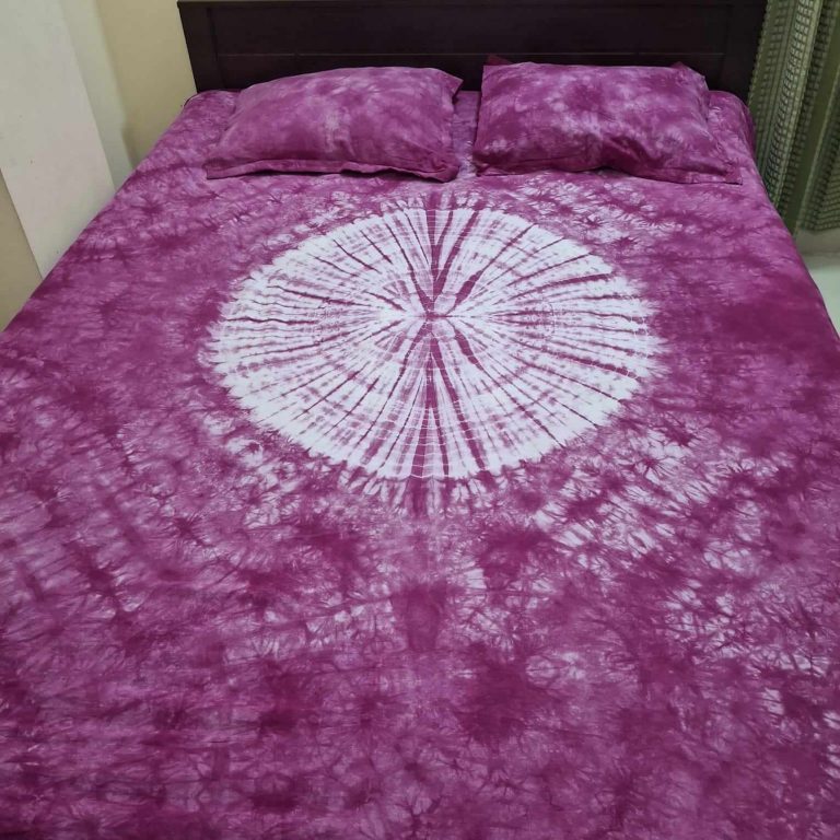 Batik-print-Purple-color-bedsheet